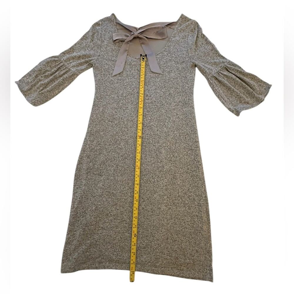 White House Black Market Bowback Sweater Knit Shift Dress Gray Size XXS - Picture 12 of 16